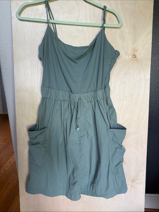 Lush Dresses & Skirts - Lush Olive Green Spaghetti Strap Mini Dress